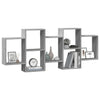 Wall Shelf Grey Sonoma 159x18x65 cm Engineered Wood