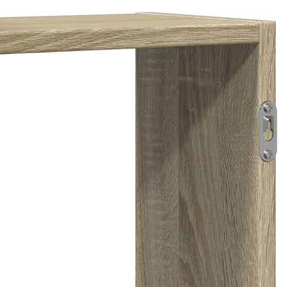 Wall Shelf Sonoma Oak 129x18x42 cm Engineered Wood