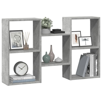 Wall Shelf Concrete Grey 96x18x60 cm Engineered Wood