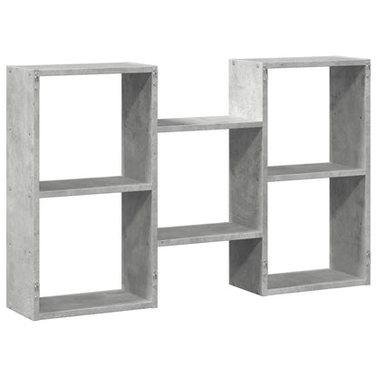 Wall Shelf Concrete Grey 96x18x60 cm Engineered Wood