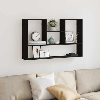 Wall Shelf Black 99x15x60 cm Engineered Wood