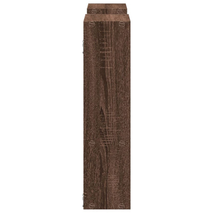 Wall Shelf Brown Oak 99x15x60 cm Engineered Wood