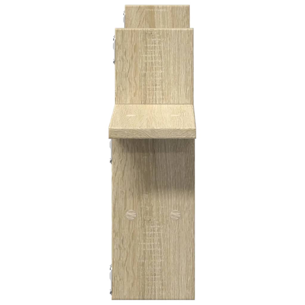 Wall Shelves 2 pcs Sonoma Oak 38x12x38 cm Engineered Wood