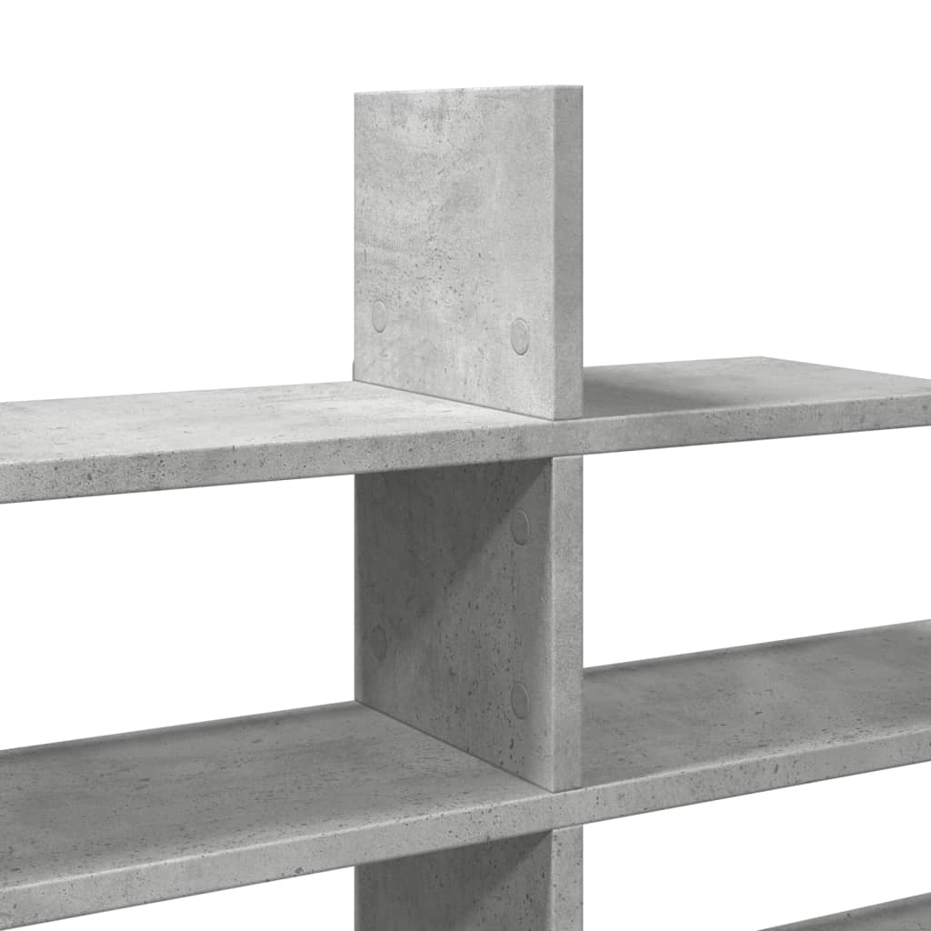 Wall Shelf Concrete Grey 124.5x18x60.5 cm Engineered Wood