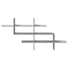 Wall Shelf Grey Sonoma 124.5x18x60.5 cm Engineered Wood