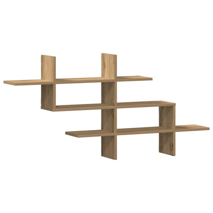 Wall Shelf Artisian Oak 124.5x18x60.5 cm Engineered Wood