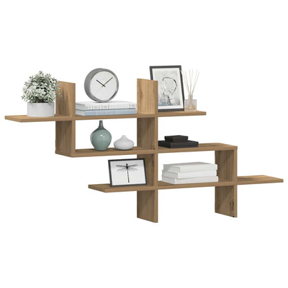 Wall Shelf Artisian Oak 124.5x18x60.5 cm Engineered Wood