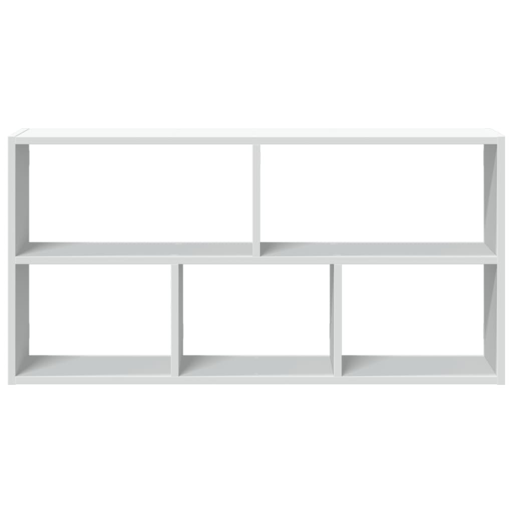 Wall Shelf White 100x25x50 cm Engineered Wood