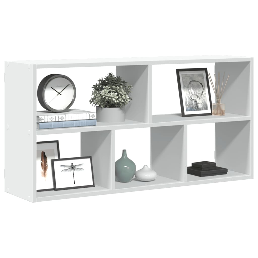 Wall Shelf White 100x25x50 cm Engineered Wood