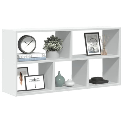 Wall Shelf White 100x25x50 cm Engineered Wood