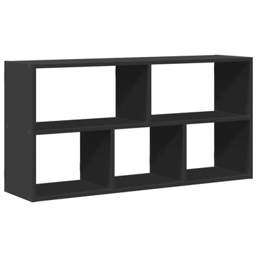 Wall Shelf Black 100x25x50 cm Engineered Wood