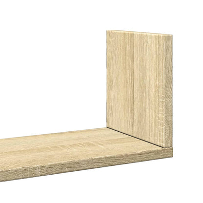 Wall Shelves 3 pcs Sonoma Oak 58x18x18 cm Engineered Wood