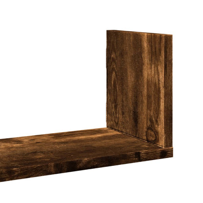 Wall Shelves 3 pcs Smoked Oak 58x18x18 cm Engineered Wood