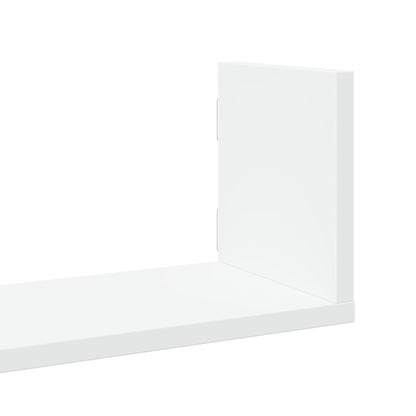 Wall Shelves 3 pcs White 80x18x18 cm Engineered Wood