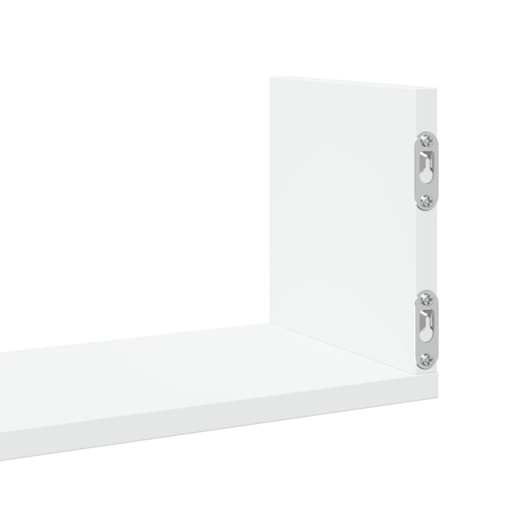 Wall Shelves 3 pcs White 80x18x18 cm Engineered Wood