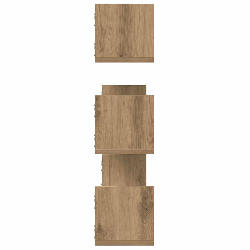 Wall Shelves 3 pcs Artisian Oak 80x18x18 cm Engineered Wood