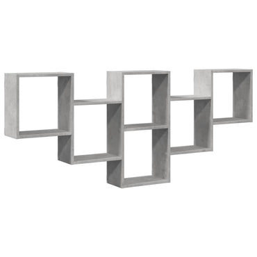 Wall Shelf Concrete Grey 159x18x66 cm Engineered Wood