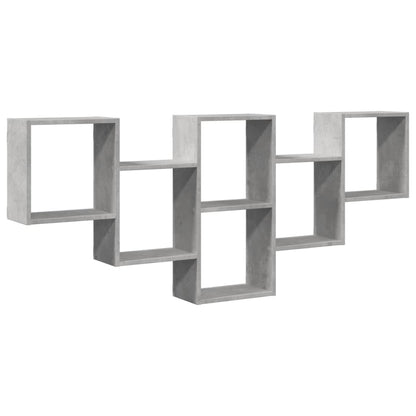 Wall Shelf Concrete Grey 159x18x66 cm Engineered Wood