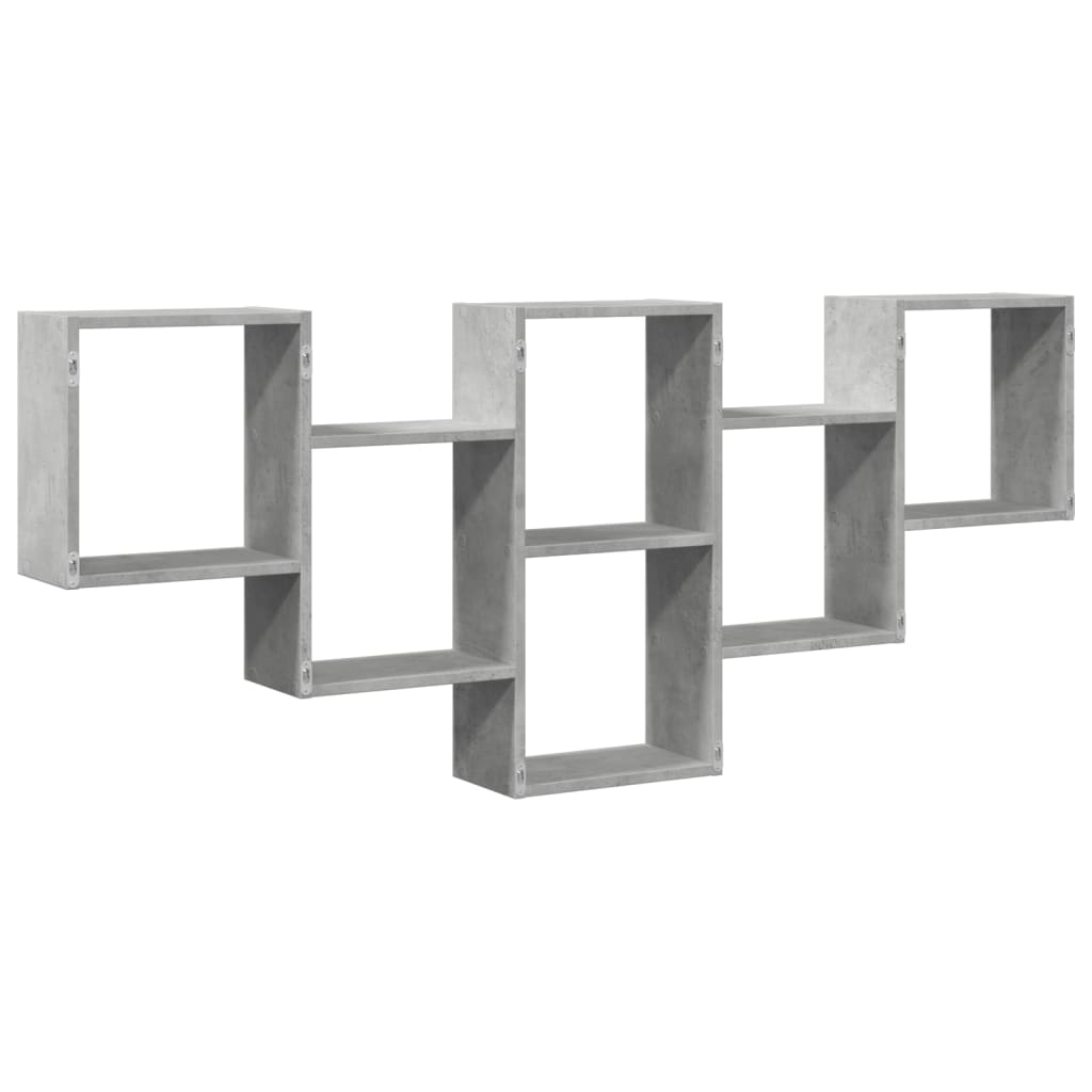 Wall Shelf Concrete Grey 159x18x66 cm Engineered Wood