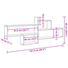 Wall Shelf Grey Sonoma 167.5x18x68 cm Engineered Wood