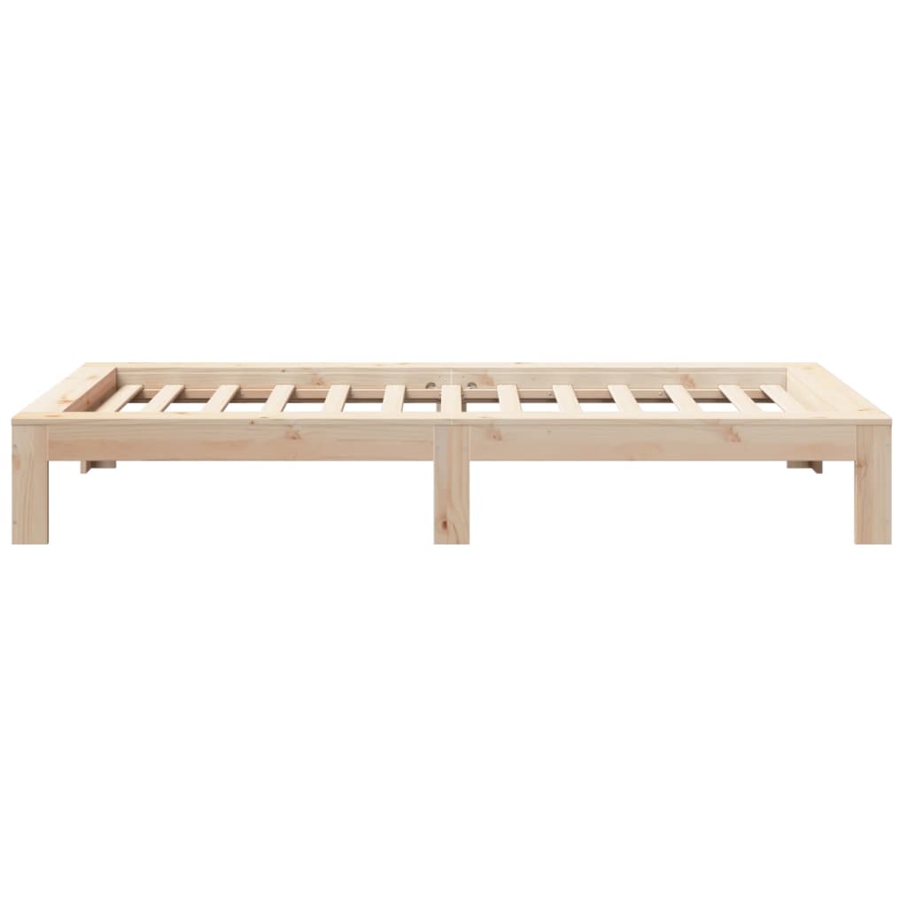 Bed Frame | Natural wood colour | Solid pine wood, Plywood slats | Single