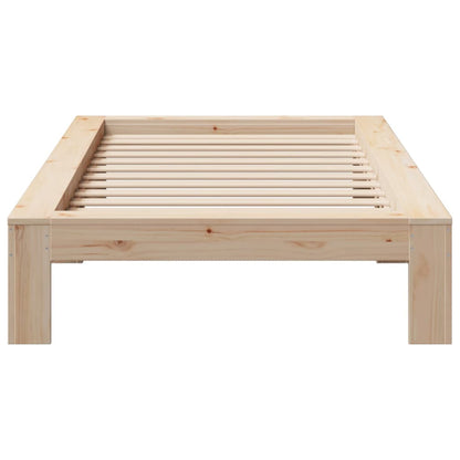 Bed Frame | Natural Wood | Solid Pine Wood | Single | Bed Frame