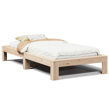 Bed Frame | Natural Wood | Solid Pine Wood | Single | Stylish