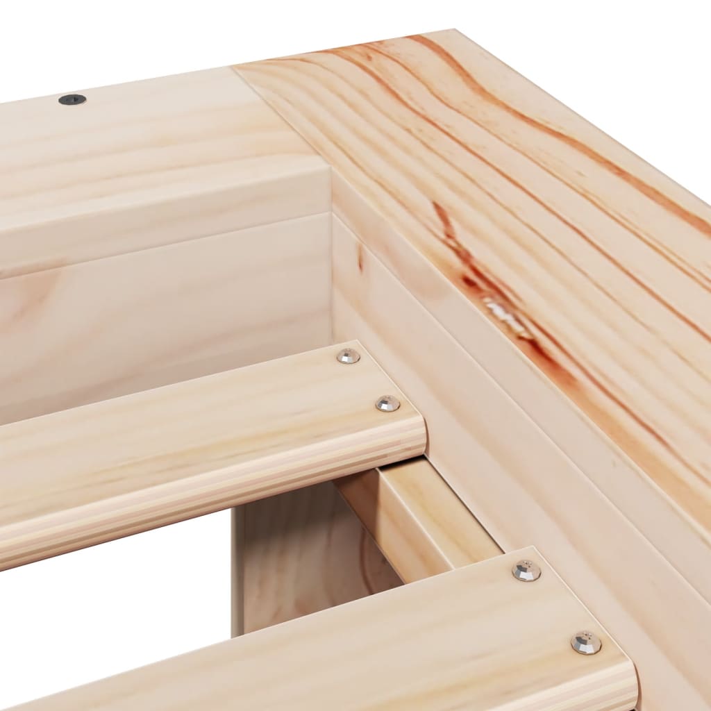 Bed Frame | Natural Wood | Solid Pine Wood | Small Single | Bed Frame