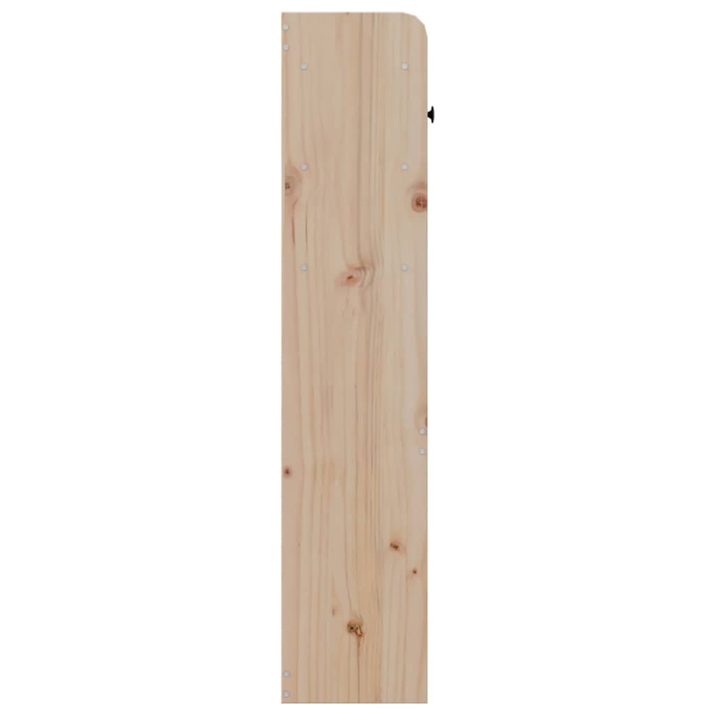 Headboard with Storage 180 cm Solid Wood Pine