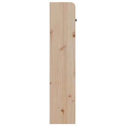 Headboard with Storage 180 cm Solid Wood Pine