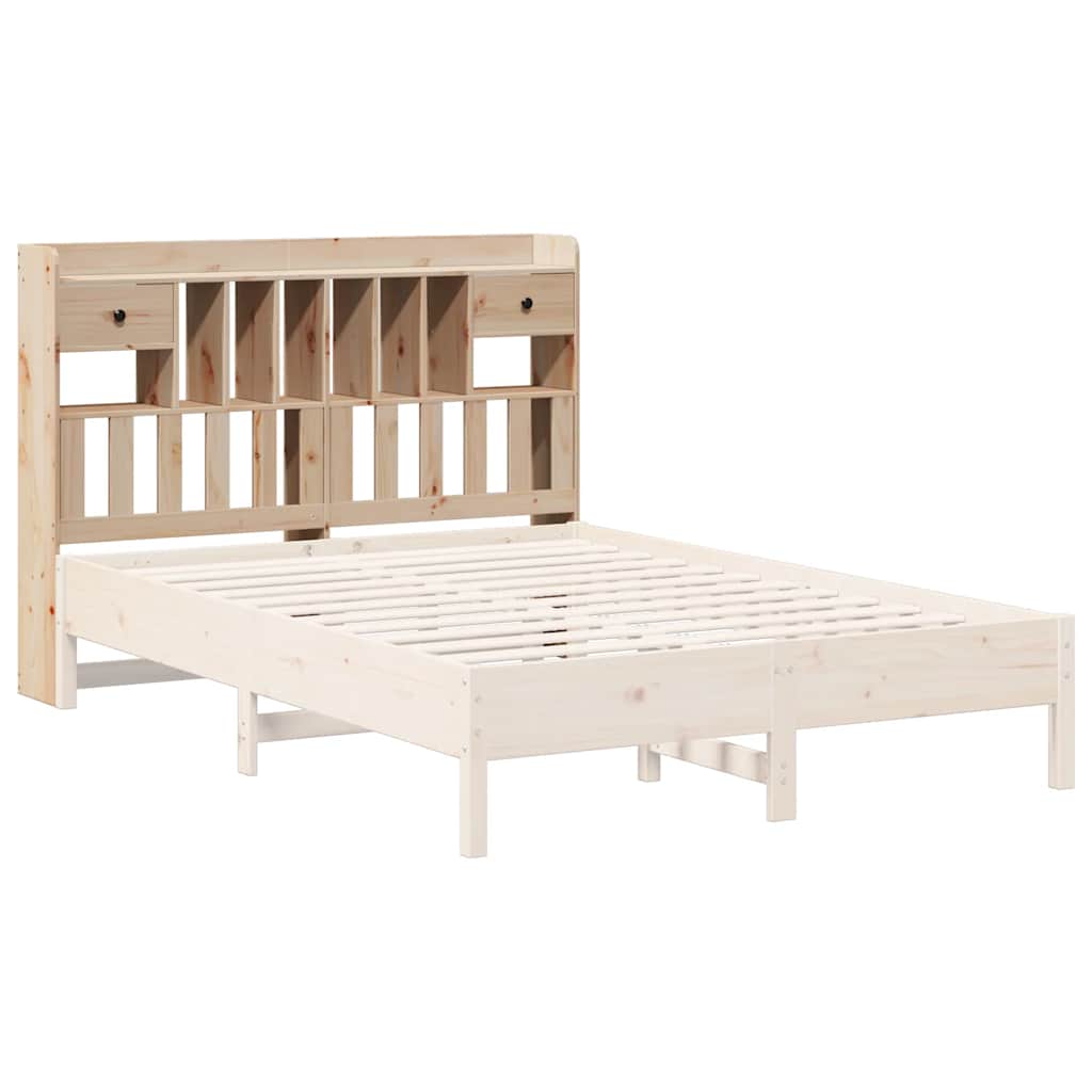 Headboard with Storage 180 cm Solid Wood Pine