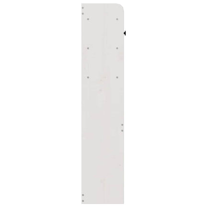 Headboard with Storage White 140 cm Solid Wood Pine