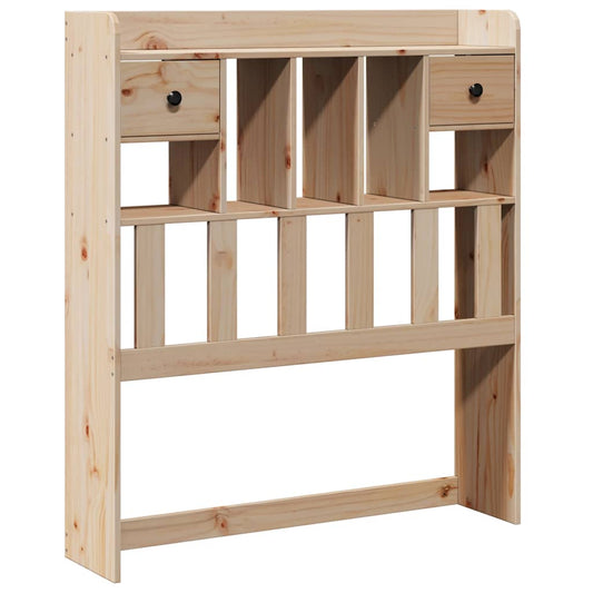 Headboard with Storage 100 cm Solid Wood Pine