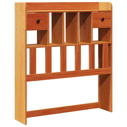 Headboard with Storage Wax Brown 75 cm Solid Wood Pine