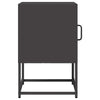 Bedside Cabinet Black 36x39x60.5 cm Cold-rolled Steel