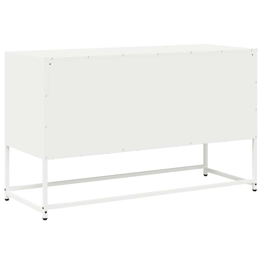 TV Cabinet White 100.5x39x60.5 cm Cold-rolled Steel