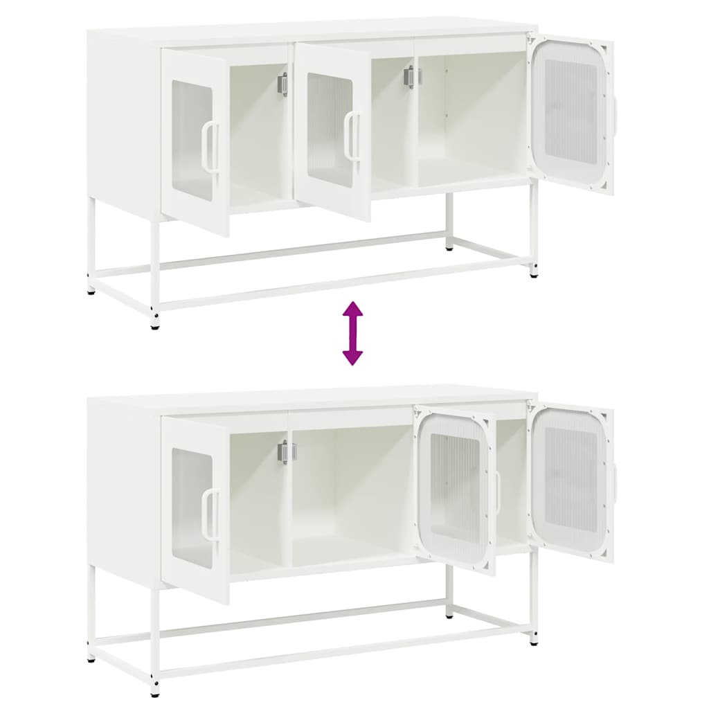 TV Cabinet White 100.5x39x60.5 cm Cold-rolled Steel