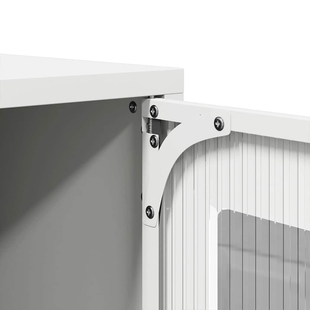 TV Cabinet White 100.5x39x60.5 cm Cold-rolled Steel