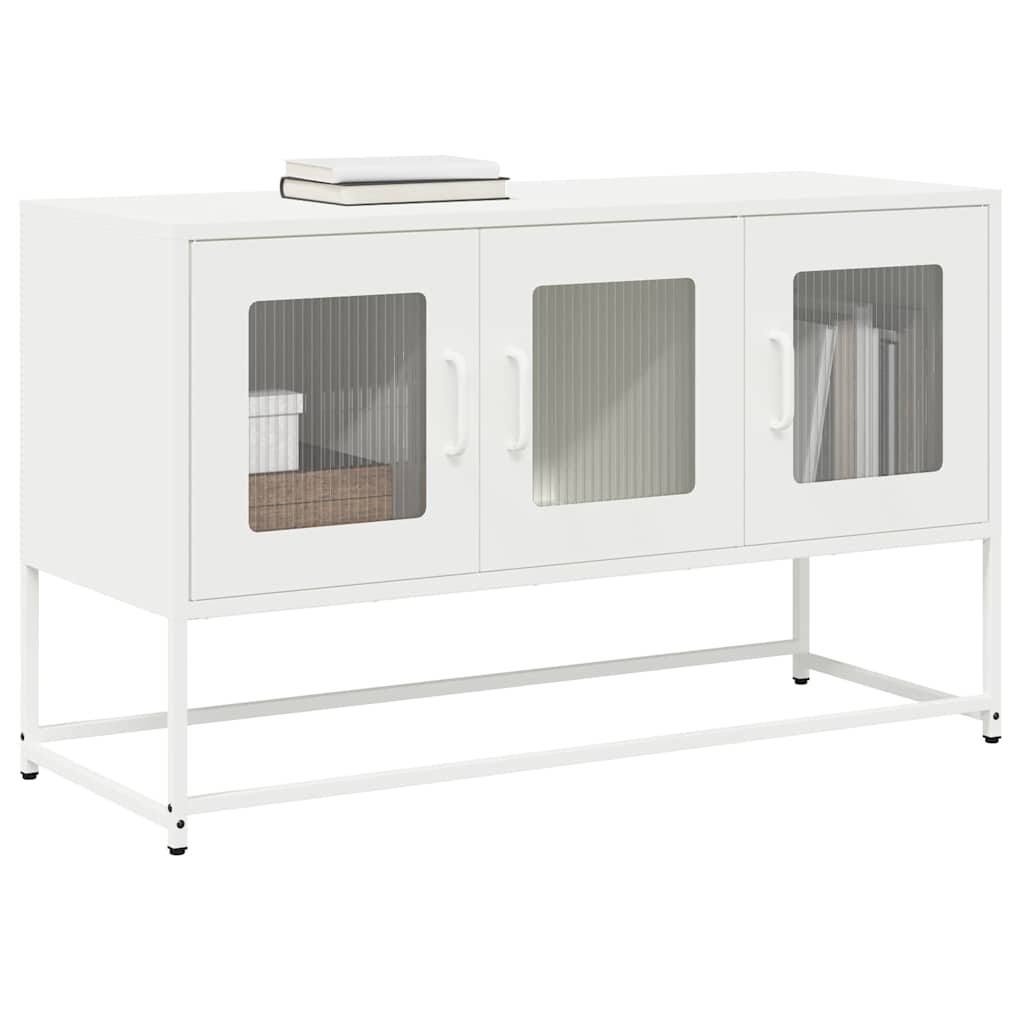 TV Cabinet White 100.5x39x60.5 cm Cold-rolled Steel