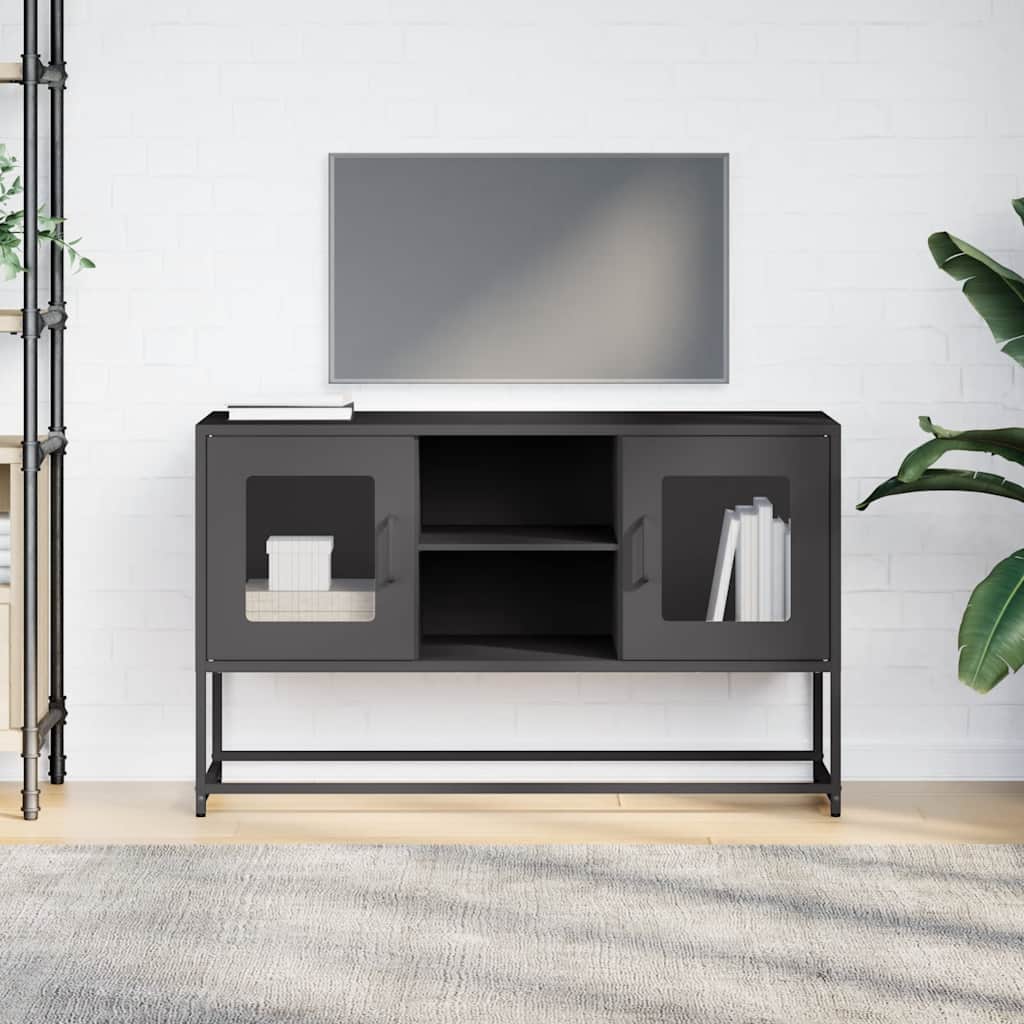 TV Cabinet Black 100.5x39x60.5 cm Steel