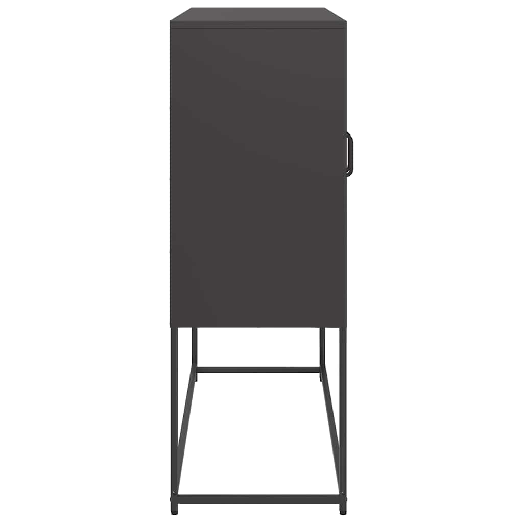Sideboard Black 100.5x39x107 cm Cold-rolled Steel
