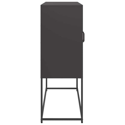 Sideboard Black 100.5x39x107 cm Cold-rolled Steel