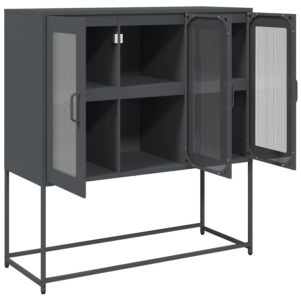 Sideboard Anthracite 100.5x39x107 cm Cold-rolled Steel