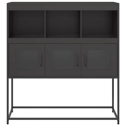 Sideboard Black 100.5x39x107 cm Cold-rolled Steel