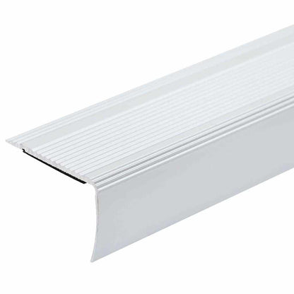 Stair Nosings 10 pcs Silver 67 x 3.5 x 3 cm Aluminium