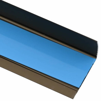 Stair Nosings 30 pcs Brown 67 x 3.5 x 3 cm Aluminium