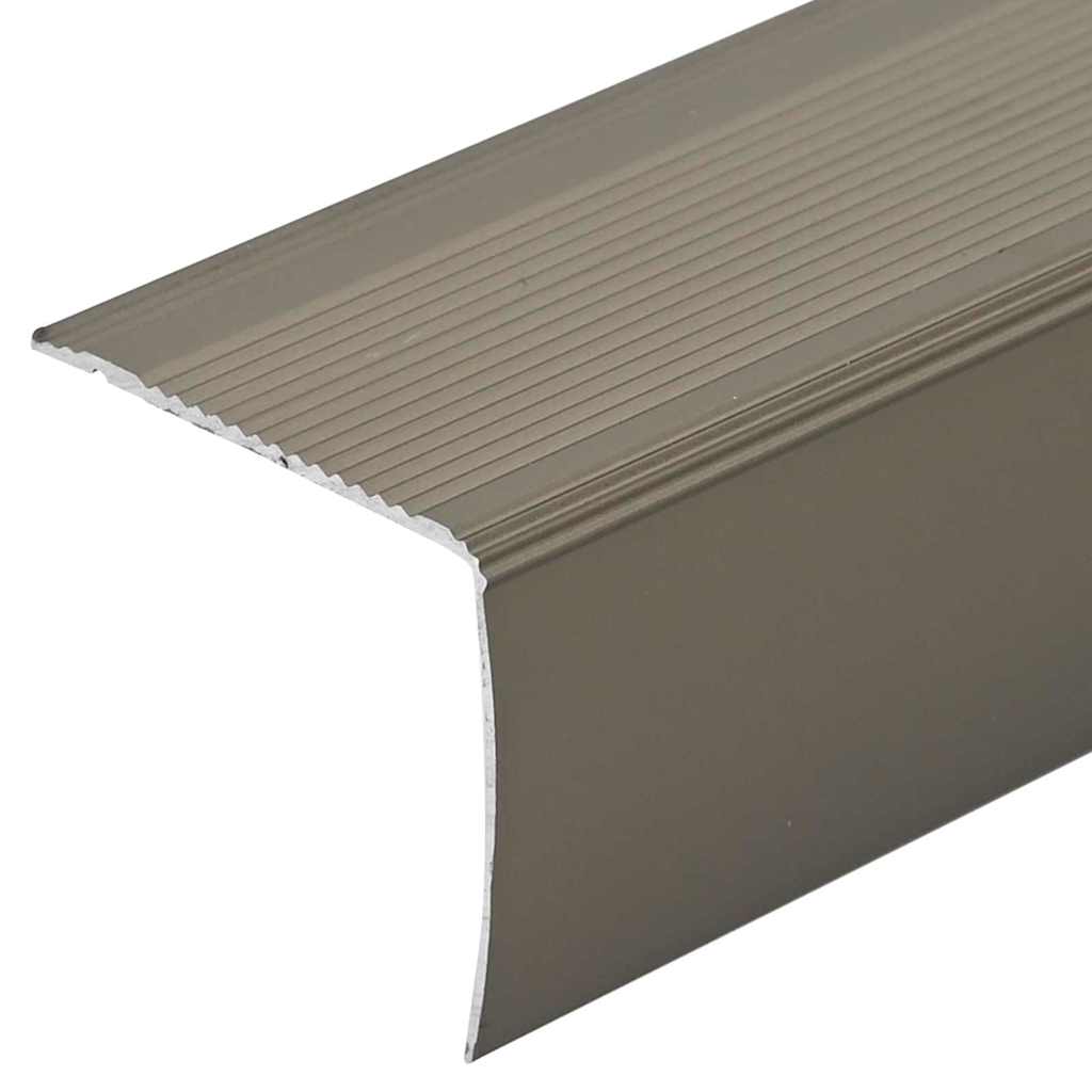 Stair Nosings 30 pcs Champagne 67 x 3.5 x 3 cm Aluminium