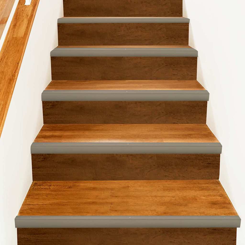 Stair Nosings 30 pcs Champagne 67 x 3.5 x 3 cm Aluminium