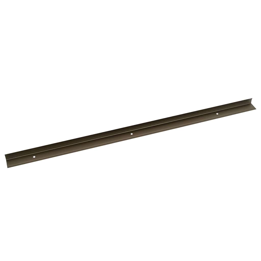 Stair Nosings 10 pcs Brown 67 x 3 x 2 cm Aluminium