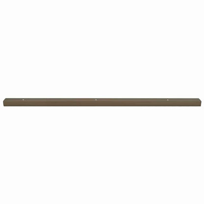 Stair Nosings 10 pcs Brown 67 x 3 x 2 cm Aluminium